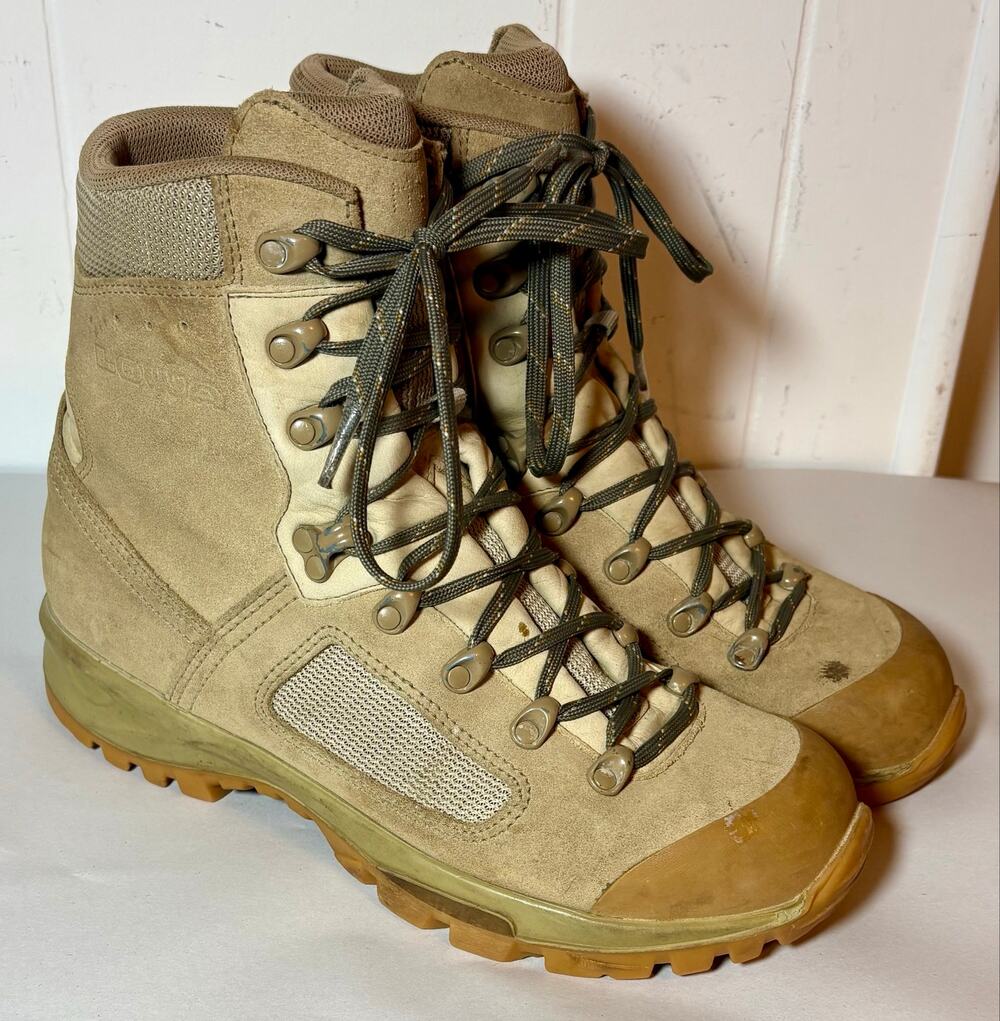 Lowa Elite Desert Hiking Boots Men US 10 Military Tactical Suede Vibram Germany